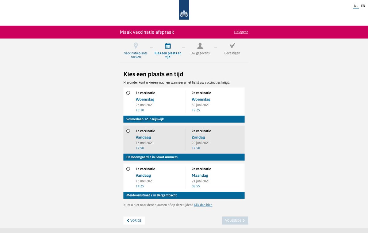 Het zat er aan te komen. 1963 em 1964 zijn open gesteld. Maar waarom gebeurt dat dan zo "stilletjes". Waarom geen spotjes op de radio. Of een bericht bij <a href="/NOS/">NOS</a> in het journaal?

En wie vandaag nog wil: er is nog ruimte in Groot Ammers en Bergambacht

RT is aardig