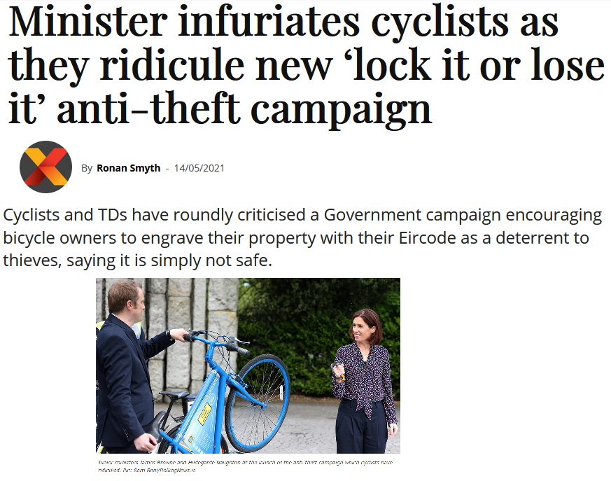 loc8code's tweet image. In Dec 2018, our CEO wrote an article explaining how Eircode was an unregulated National utility &amp;amp; citizens were being disadvantaged. This week's #eircodeforbikes #fiascode again confirms this. The Postal Act makes @EamonRyan/@1Hildegarde responsible for oversight- not being done
