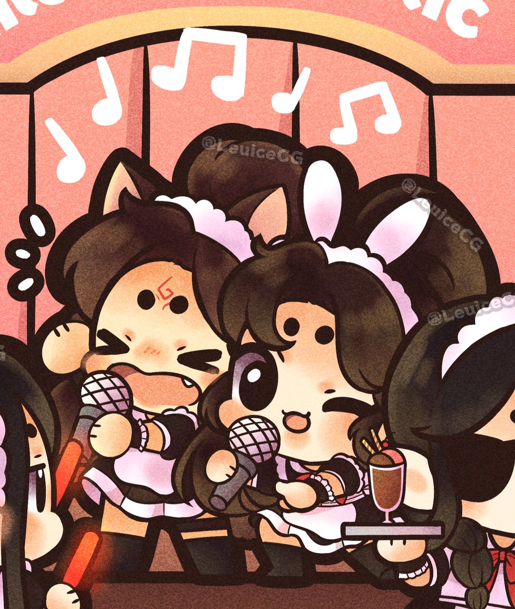LeuiceC's tweet photo. "Maid Cafe"💞✨

#MDZS #TGCF #SAVE #Wangxian #Hualian #Bingqiu https://t.co/nseKUTBmTy