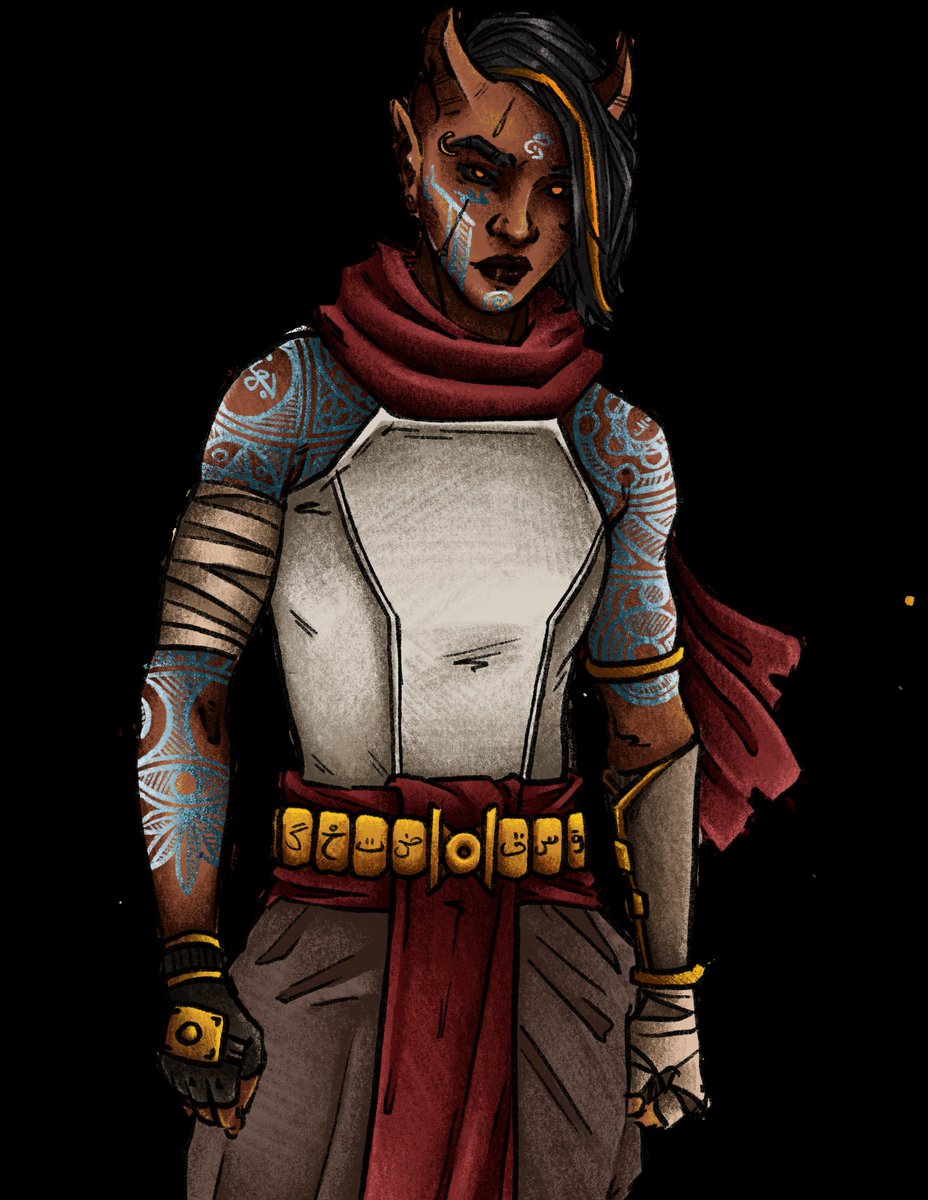 Alliari5's tweet photo. @ImonNoomi @Kaldorei_Life Tarim Al-Saaif my thiefling warlock from dnd, forced into a pact with celestial seeking ways to severe that pact and become free https://t.co/jXiG4aFP2W