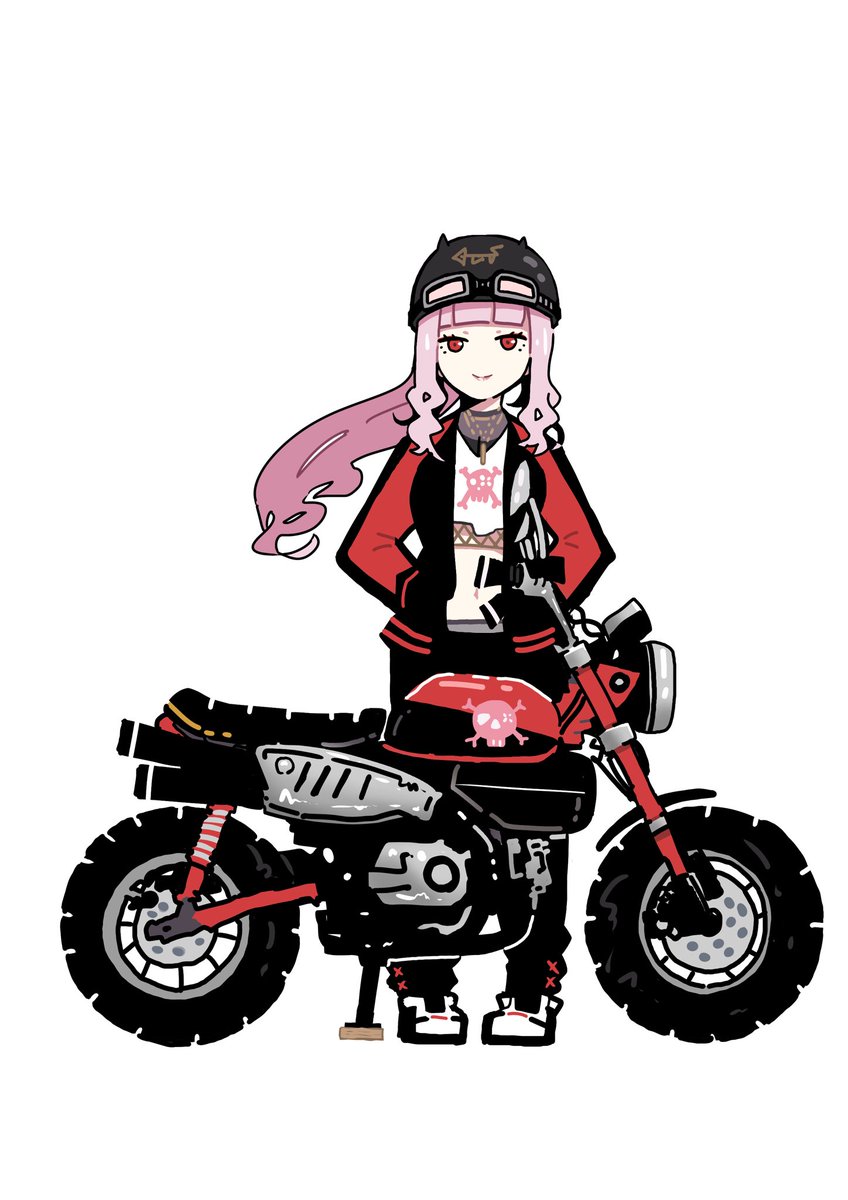 森美声 「💀🏍
#callillust
#monkey125
#モンキー125 」|たける🍀TAKERUのイラスト