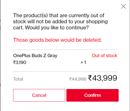 JayKumarNakrani's tweet image. Then I have tried to buy Only Buds Z without any offers, then there is not any out of stock related issue showing.

@Vikas_AGL @OnePlus_IN @PeteLau @OnePlus @OnePlusNews @OnePlus_Support

#ScamOnePlus
#99ThingsOn9Series
#RedCableClub
#OnePlusMusicFestival 
#WarpCharge