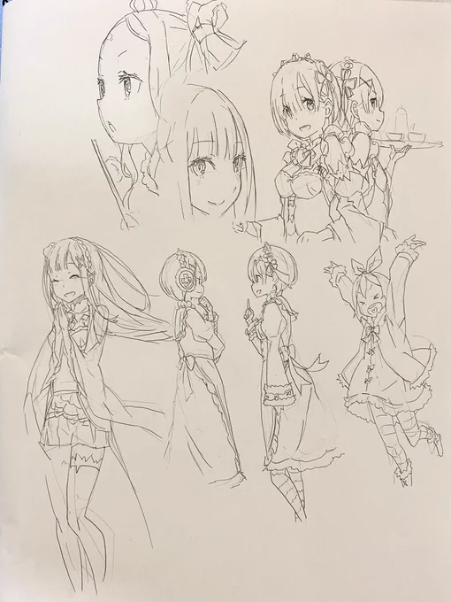 短編集模写#リゼロ #rezero #Reゼロから始める異世界生活 