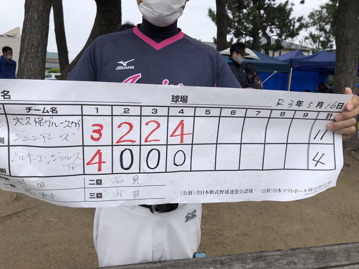 大久保ブルースカイ 習志野招待大会 リーグ戦２試合1勝1敗で予選負け も途中あり主力2人欠く中だけど全員出場でがんばりました たくさん点も取られたけど少しずつ戦える形に 応援よろしくお願いします 習志野市 ソフトボール ブルースカイ