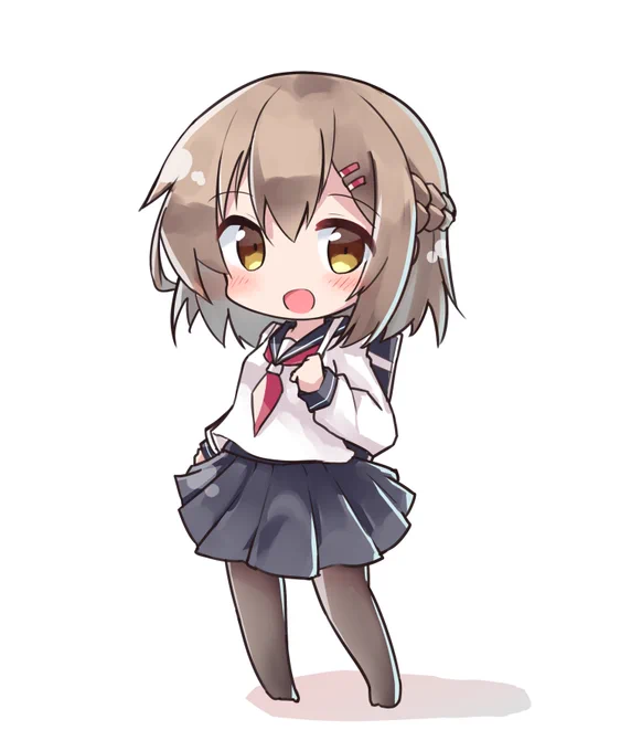 また、よその子描きたい病を発症したので、
こっそり、おみなえしさん(https://t.co/e5VxC6m8FZ)の家の幼馴染ちゃん描きました...φ(:3」∠)_ 
