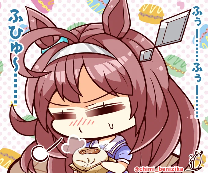 猫舌ミホノブルボン( ˘ω˘ )
#ウマ娘 