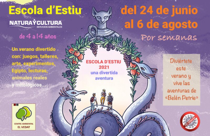 Este verano una #EscolaEstiu especial... diversión, juego, talleres, #EducacionAmbiental #AnimacionLectora +info: naturaycultura.com/actividad/esco…