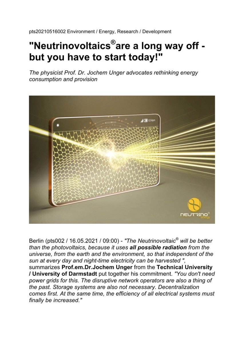 GroupNeutrino's tweet photo. Neutrinovoltaics are a long way of - but you have to start today!
#neutrinovoltaic #neutrinoenergy #energygeneration #exponential #disruptive #technology @TUDarmstadt https://t.co/4xniTuhL31