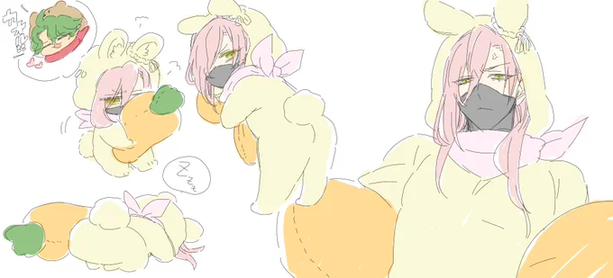 昨日1人練習したエチャです🐰 