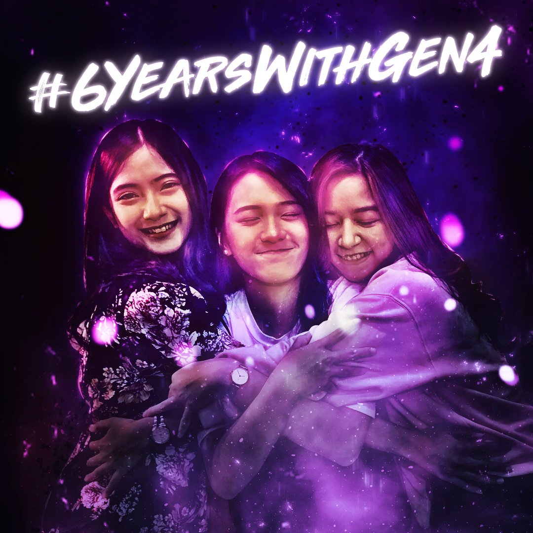 Jadi generasi tengah, bukan yg paling awal dan bukan yg paling baru, tentu jd tantangan lg untuk Gen 4 sekarang. But we'll through it all together!

Terima kasih sudah selalu berikan yg terbaik <a href="/Jinan_JKT48/">bukan jinan</a> <a href="/Celine_JKT48/">Telin</a> <a href="/CindyH_JKT48/">CH7 pemain bola</a> Panjang Umur Perjuangan‼️

#6YearsWithGen4 💜