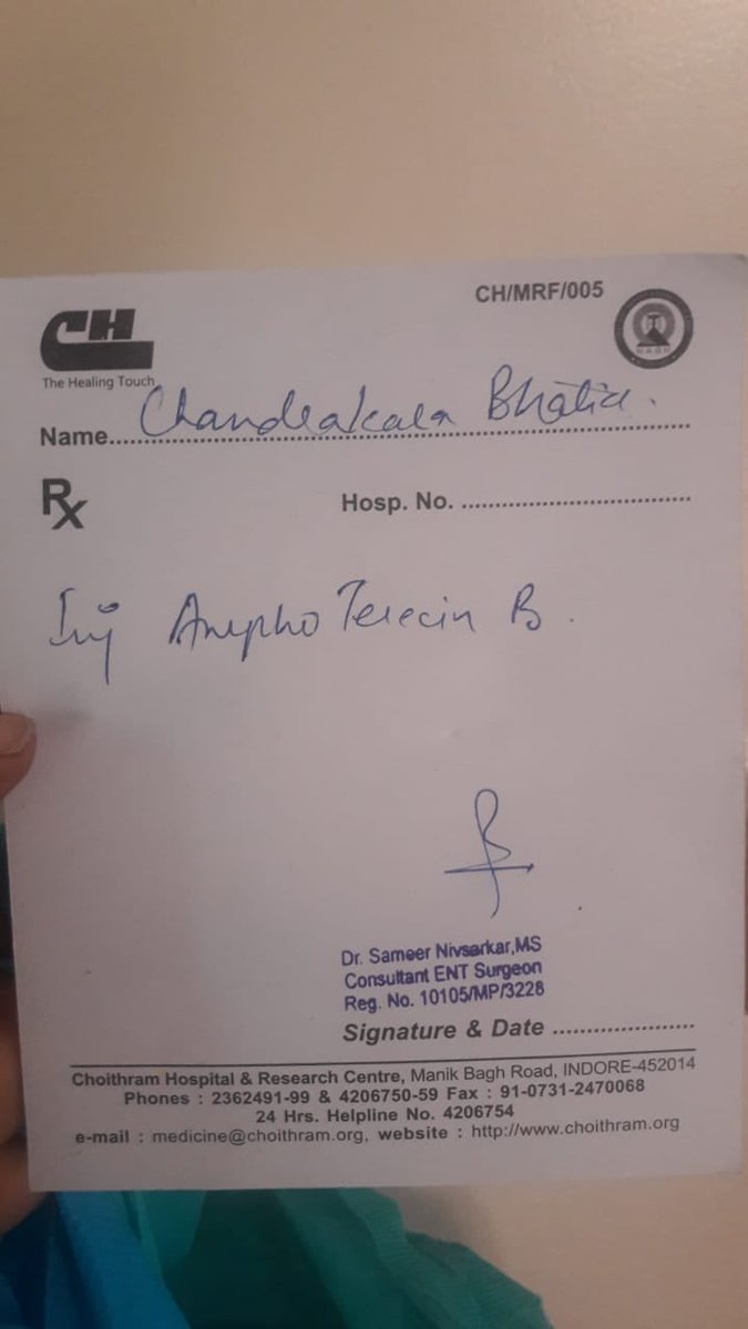 devyani_sahni's tweet photo. @SonuSood @SoodFoundation please help us. My friend’s mother is admitted in choitram hospital Indore. She is suffering from black fungus. 

Name- Chandrakala bhatia 

She needs 20-30 vials of liposomal Amphotericin B injection. Please help us. 🙏🙏 https://t.co/MZvaZfDxb5