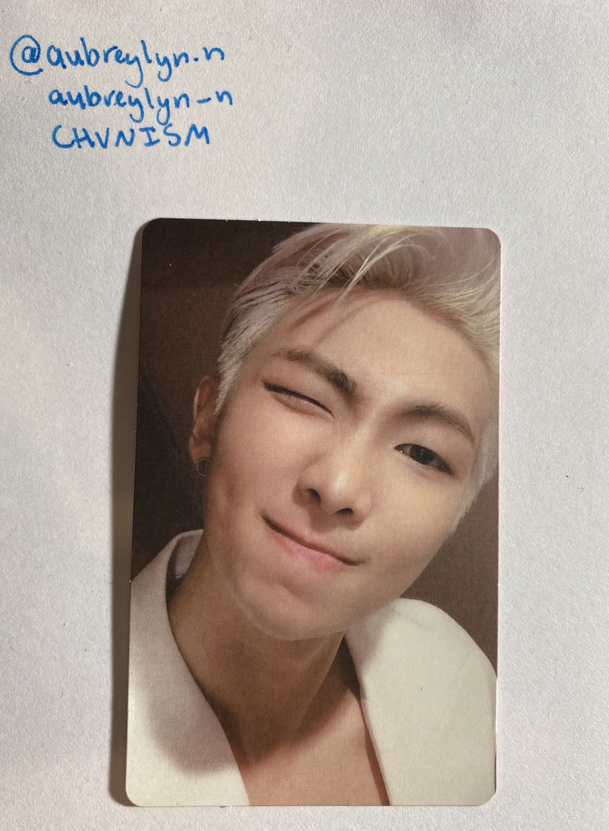 CHVNISM's tweet photo. WTS || usa only
bts map of the soul person vers. 2 namjoon photocard
$9.55 shipped
#wts #kpopwts #kpop #bts #btswts #namjoon #namjoonwts #rm #rmwts https://t.co/D2kZJso0Wt