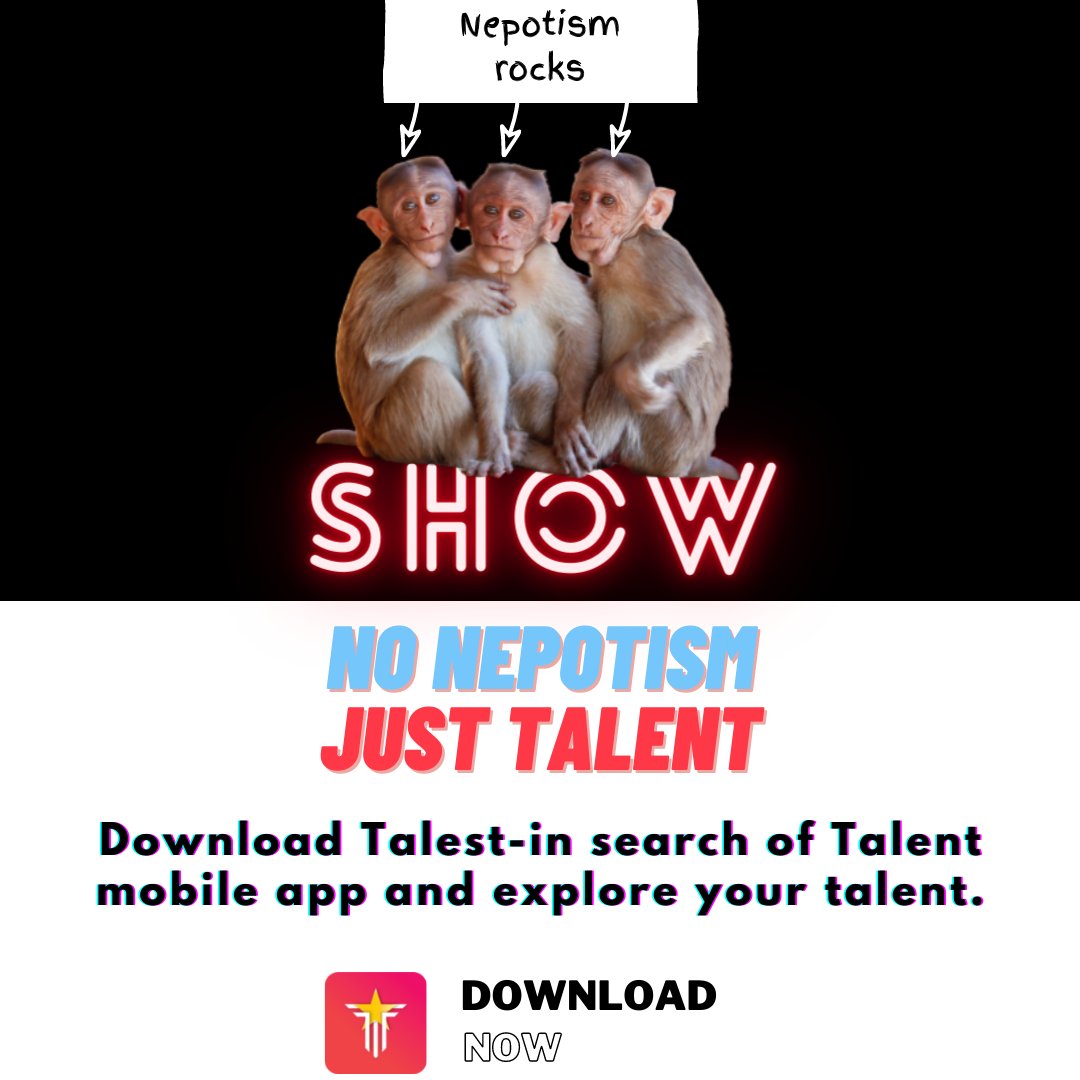 talestapp's tweet photo. #nonepotism #justtalent Don’t quit your daydream. India’s best “Made in India” app which gives an opportunity to show your talent, step forward to fulfill your dreams through an audition on a digital platform, and many more.
#India #talestapp https://t.co/yMCv3ab8Wy