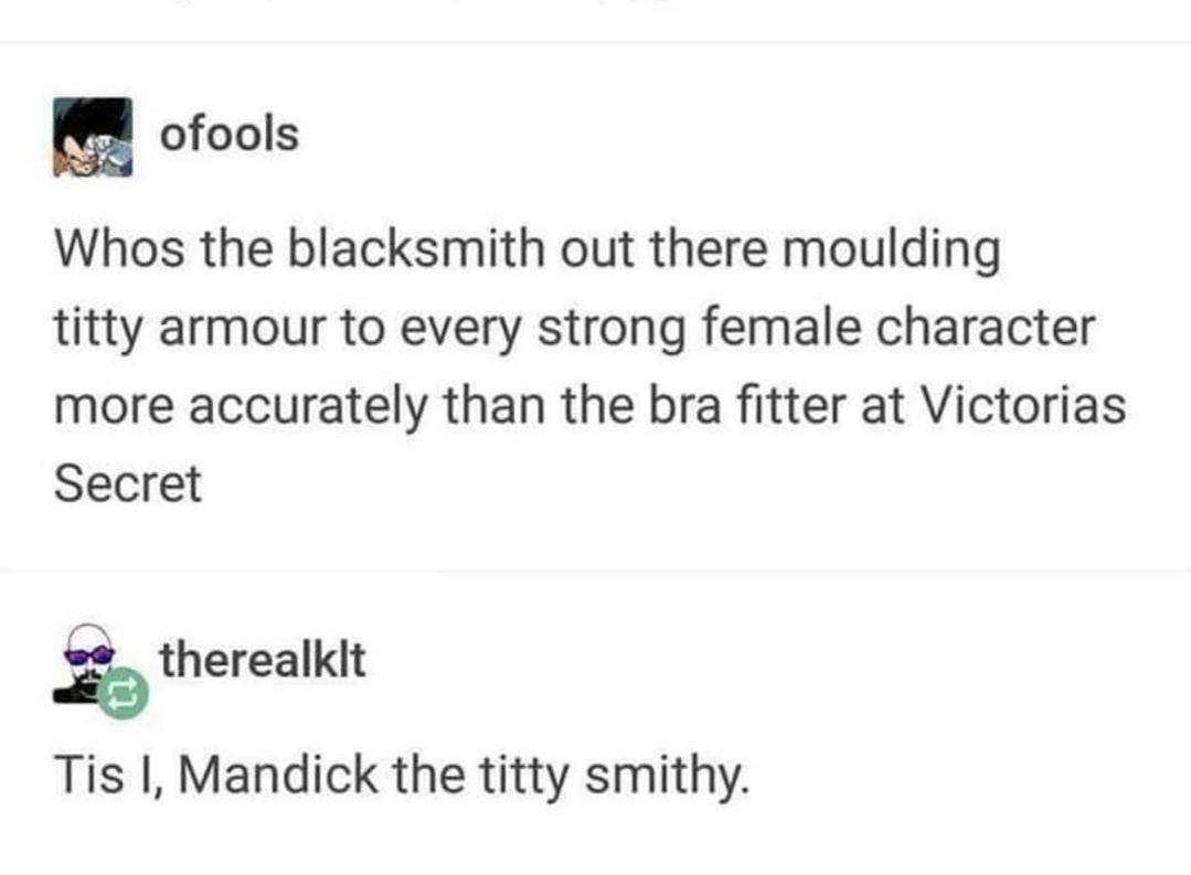 ViggoHartmann's tweet photo. My alter Ego has been exposed by @nox_des I am indeed, Mandick the titty smithy #TitSmith https://t.co/iWfFNDLWHB