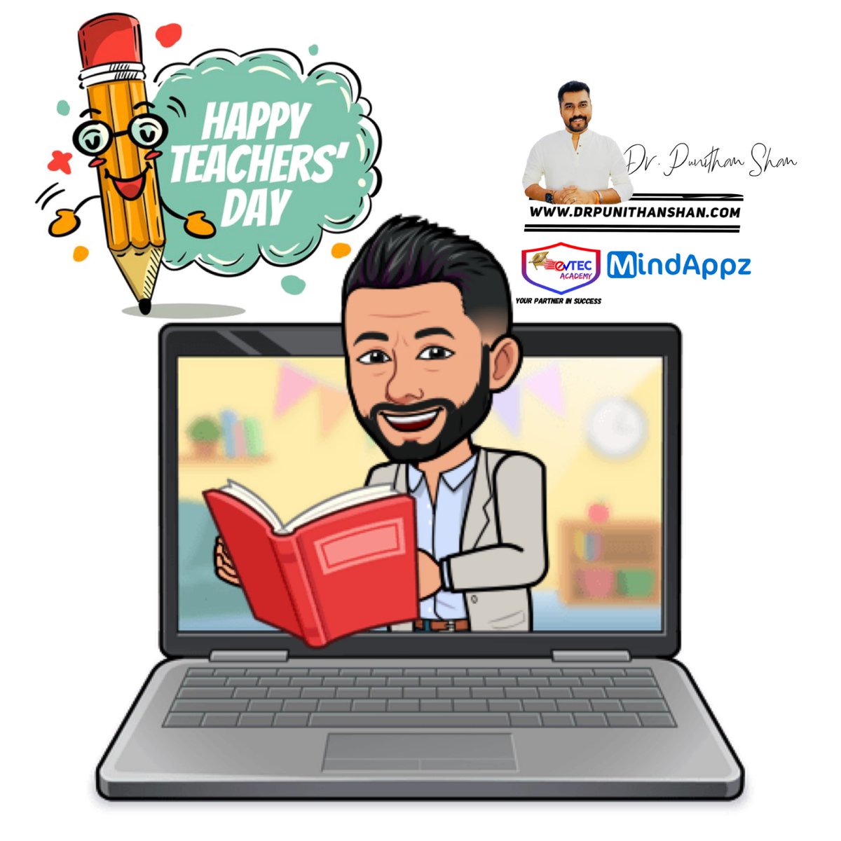 We humbly wish ‘Happy Teacher’s Day’ to all Teachers , Gurus and educators  

You are special , you are our hope to educate the nation's children while shaping the future of the country

#happyteachersday2021 

From All of us @ #evtecacademy

#drpunithanshan
#tamilmentor