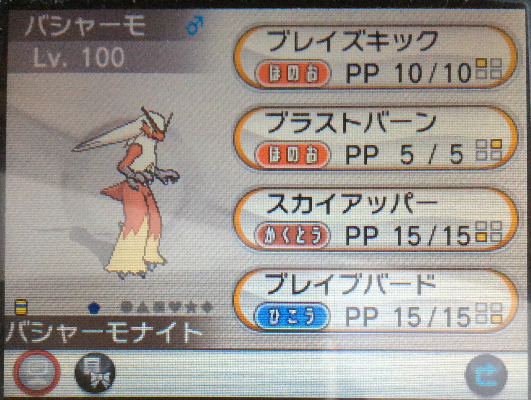 むきずん 不定期更新 はじめてレベル100まで育てたポケモン やっぱこいつやろ バシャーモ ブレイブバード ブラストバーンツゥエーーーーーー T Co Evcagplzo6 Twitter