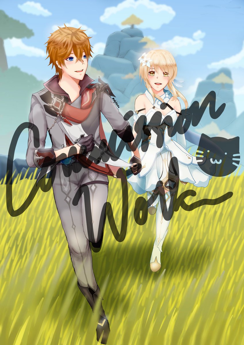 alphiota's tweet photo. Tartaglia x Lumine 
Commissioned by David Yang (fb) 

dangg ✨✨

#GenshinImpact #genshintwt #原神 #genshinimpactfanart #genshinart #タル蛍 #tartaglia #lumine https://t.co/mQNHdXrn0s