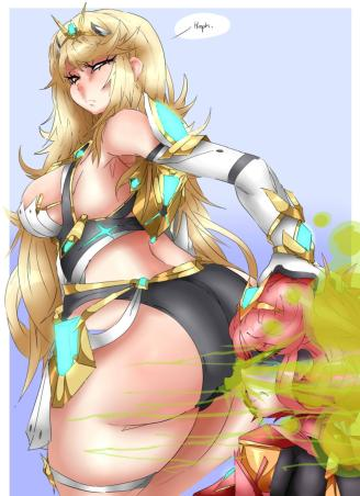 YourGanon's tweet photo. This is how smelly and stinky Pyra and Mythra are. Ganon, on the other hand, smells like Terry Crews in an Old Spice commercial. https://t.co/JCVhC5uvKU