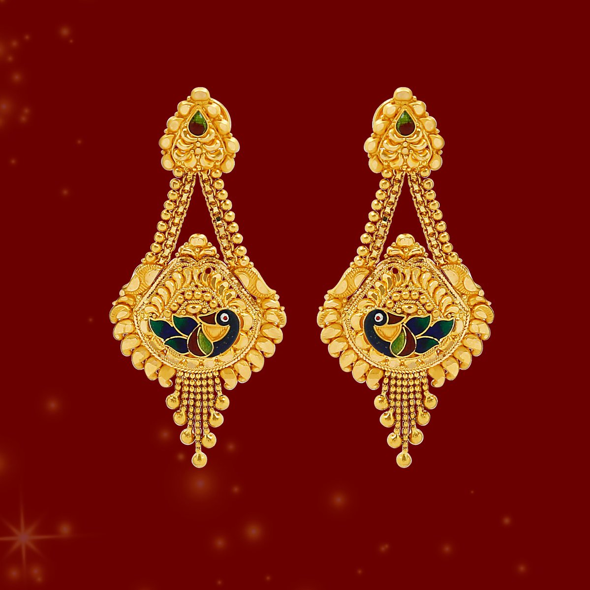 Gold look jhumka earrings 7010071148 WhatsApp for Booking #fashionstyle  #fashion #jewelry #jasvikcreations #trending #reels | Instagram