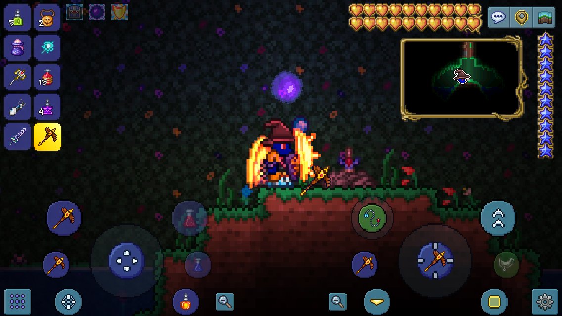 Con6 Ios版テラリアのエンチャントソードのシード値です リスしたら左に進んでダンジョンを超えたすぐ先にあります