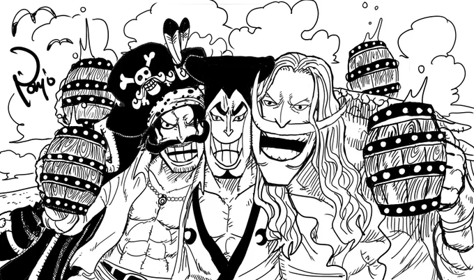 むぎゅっとロジャーおでん白ひげ
#ONEPIECE #おでん様 #oden 