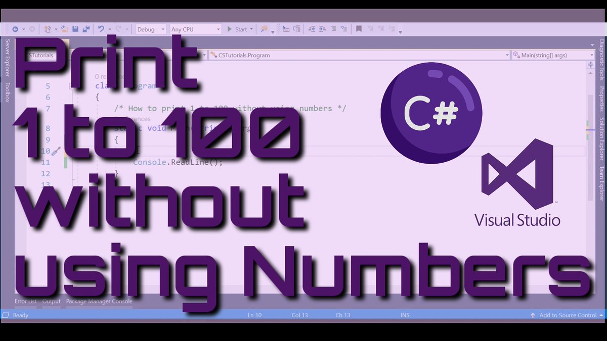 tutorials_cs's tweet image. youtu.be/hoNsuQa4Qao
#cstutorials #YouTuber #csharp #100daysofcoding #numbers #programming