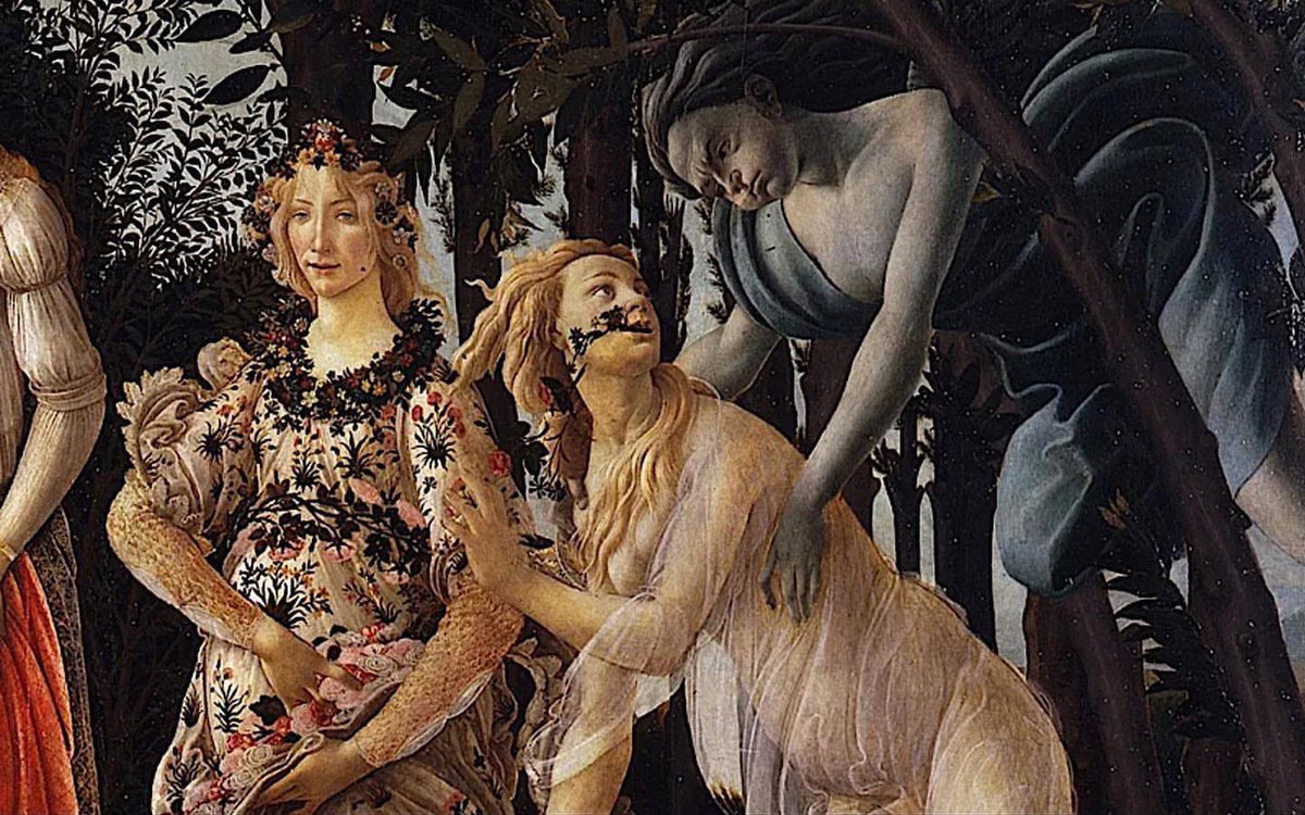 _Cinefilos_'s tweet photo. La primavera (recorte) (Botticelli, 1482) /
Hannibal (T3, E2) (2015) https://t.co/jPSl4NeVx7