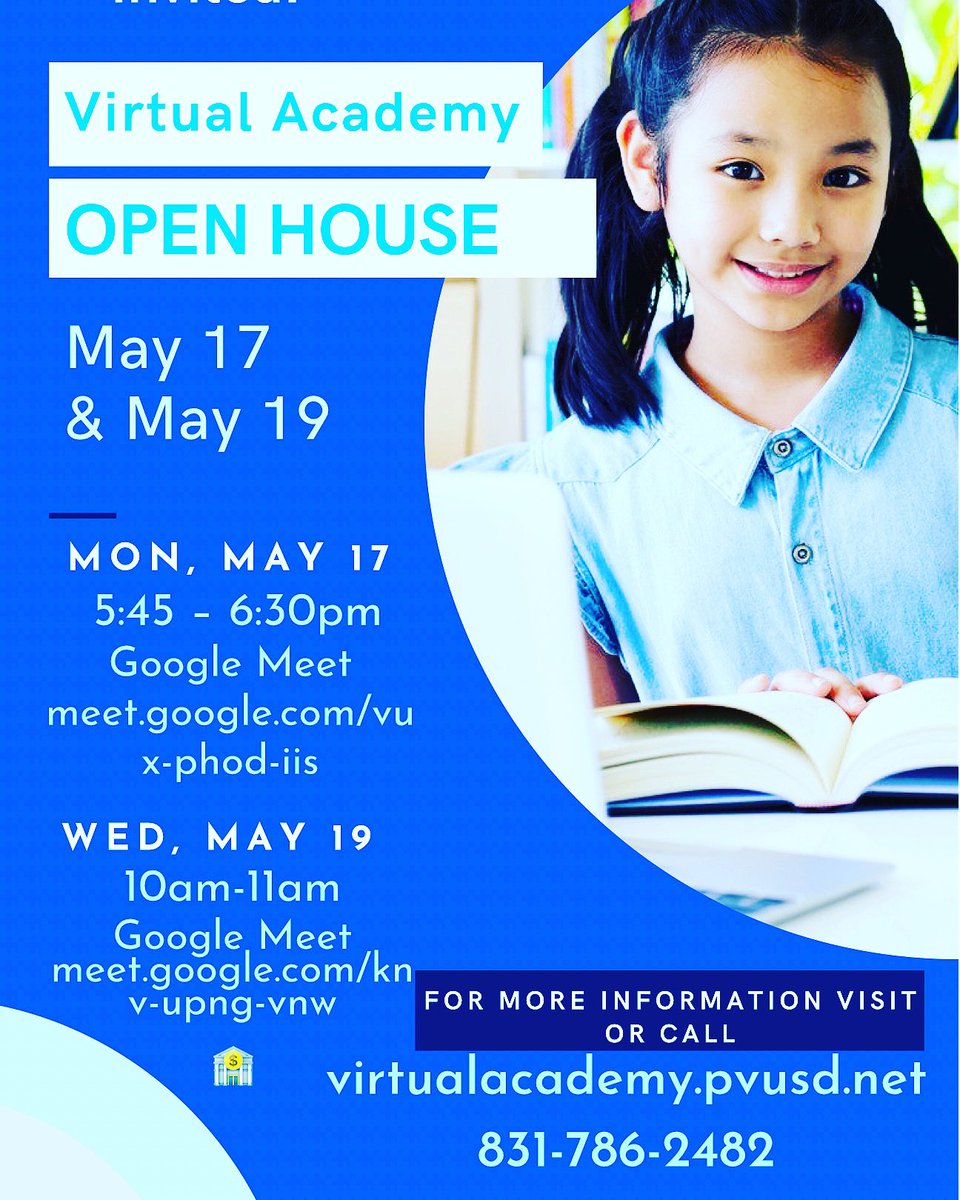 Want to learn more about <a href="/pvusdvirtual/">PVUSDVirtualAcademy</a> online K-12 programs and pathways? Join us for Open House this week on Monday 5/17 or Wednesday 5/19!
