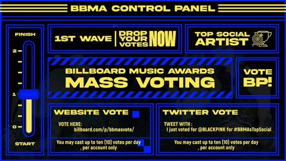 BP_VotingTeam's tweet photo. [BBMAS MASS VOTE]
✅First Wave

Reset time means another day to vote both for website and twt. 

- You can drop all your 10 twt votes now
- Or you will split it for SECOND WAVE later evening. (5/5)

iHEART OTG ON SPOTIFY 
I just voted for @BLACKPINK for #BBMAsTopSocial (1) https://t.co/PCif1kG9Vv