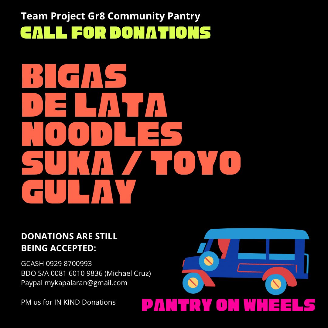 mykapalaran's tweet image. Mas maayos!
Mas ligtas!

Gugulong na ang tulong hatid ng #TeamProjectGr8 Community Pantry. ❤️