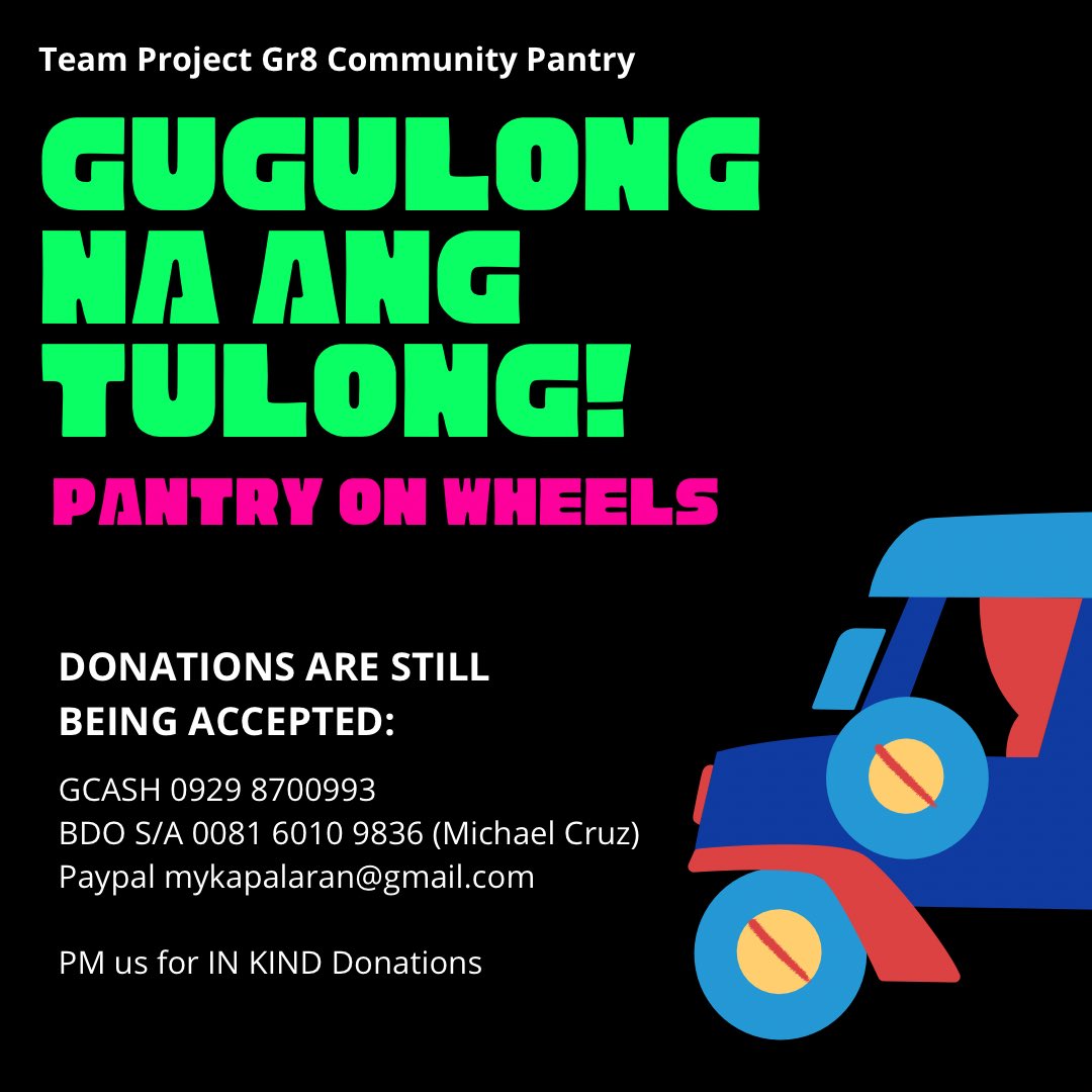 mykapalaran's tweet image. Mas maayos!
Mas ligtas!

Gugulong na ang tulong hatid ng #TeamProjectGr8 Community Pantry. ❤️