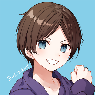 「JUPITER所属ストリーマーすでたきさん(@sudetaki)の立ち絵を描かせ」|四ノ宮よんのイラスト