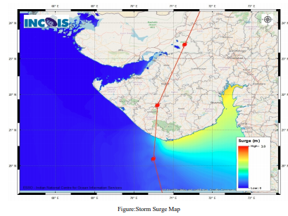 Indiametdept's tweet photo. The Very Severe Cyclonic Storm “Tauktae” (pronounced as Tau’Te) centred at 0830 hours IST of today over eastcentral Arabian Sea about 120 km west-southwest of Panjim-Goa, 420 km south of Mumbai, 660 km south-southeast of Veraval (Gujarat) and 810 km southeast of Karachi(Pakistan) https://t.co/tjQqbQ3mII