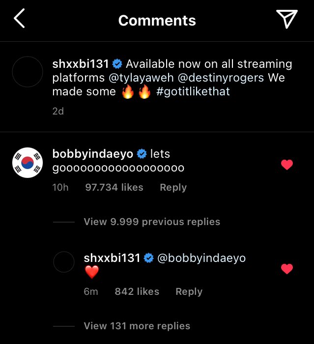 rendezwoous's tweet photo. KIM HANBIN REPLIED TO KIM JIWON COMMENT. THAT’S IT. DOUBLE B NATION WE WINNINGGGGGGGG😭 https://t.co/k8rSrl6xu8