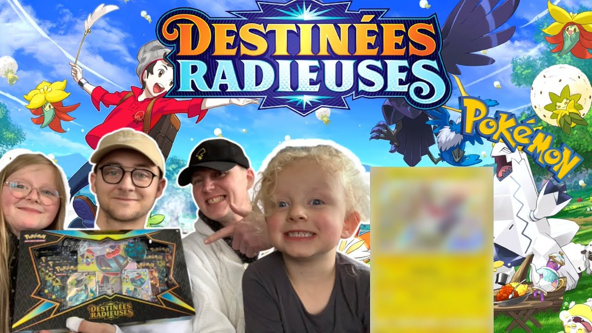 AHFamilyTest's tweet photo. Ouverture box lanssorien destinées radieuses !! En espérant que ça vous plaît ^^ 

https://t.co/w8I4Ho31OM

#Pokemon25 #pokemon #destineesradieuses #shiny #boosterspokemon #booster #cartes #Cards #YouTube #Video #boite #unboxing https://t.co/OM9XGMsNpf