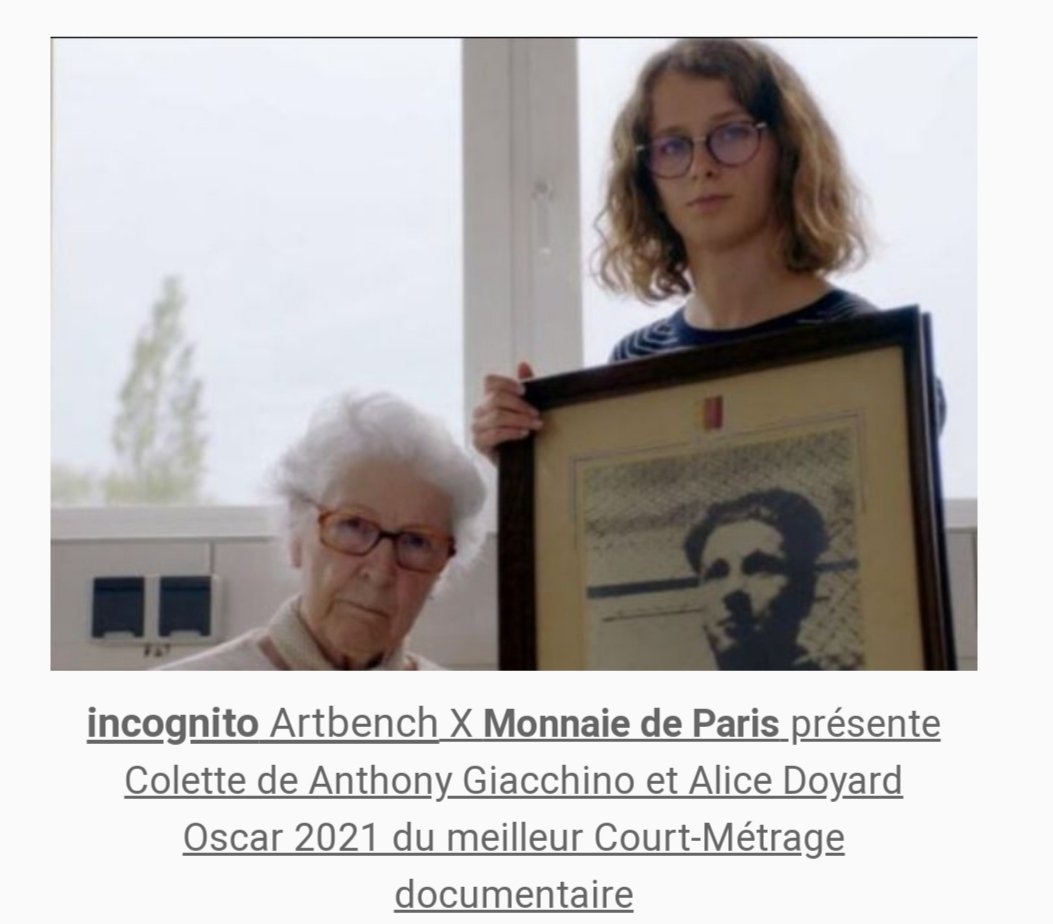 incognito24h24's tweet photo. Mercredi 19 Mai 2021, réouverture des cours de @MonnaieDeParis rdv cour des Remises sur #incognito #artbench scannez le QR code et regardez l'oscar 2021 du meilleur court-métrage ! #11conti #oscars2021 #colette #theguardian @Schwartz_MA https://t.co/4xXA3Cigqm