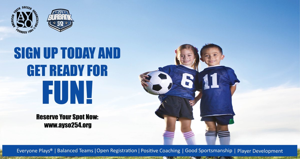 SIGN UP TODAY for the FALL 2021 Season!
We look forward to seeing you on the fields in August!

To register, visit ayso254.org