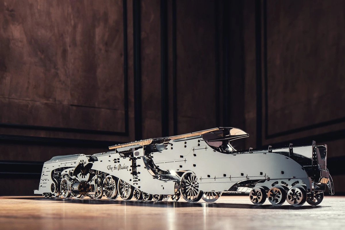 SmartRingGear's tweet image. 【Time for Machine】
『スチームトレイン』

・DIY自己組立キット
・サイズ：510 x 71 x 62 mm
・パーツ数：256個

歴史的なデザインから着想を得た、洗練された空力メタルモデル

smart-ringgear.com/items/5ff6b802…

#timeformachine #storesjp #Metal #立体パズル #3Dパズル #組立キット #模型