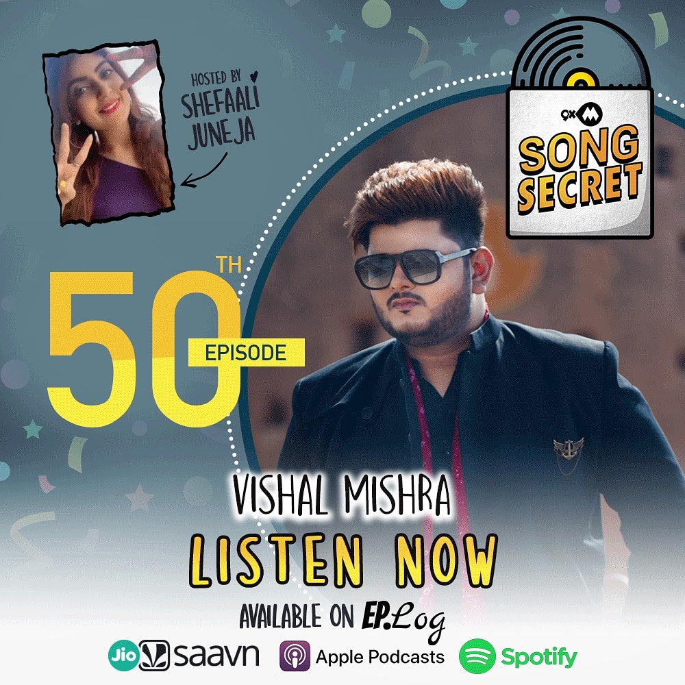 9xmHaqSe's tweet photo. LISTEN NOW
Get ready for another amazing episode of #9xmsongsecret ft. @VishalMMishra as he reveals his #SongSecrets.
Hosted by @shefaalijuneja9
Available on @EpLogMedia
https://t.co/Zb2QabRZHc
and other leading podcasts
@spotifyindia @JioSaavn @gaana @ApplePodcasts https://t.co/ueyv62RS0P