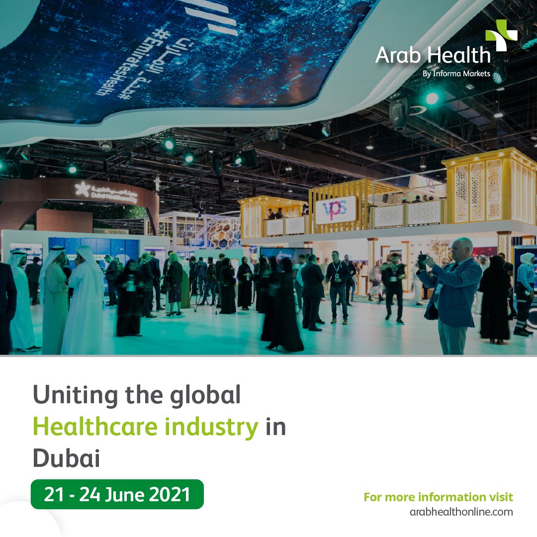 And we're BACK with the region's leading healthcare event - Arab Health 2021! In a time during which humanity needs to rely on solid healthcare systems more than ever. registration.gesevent.com/survey/2k1hcpv…

#ArabHealth #ArabHealth2021 #TheHeartofHealthcare