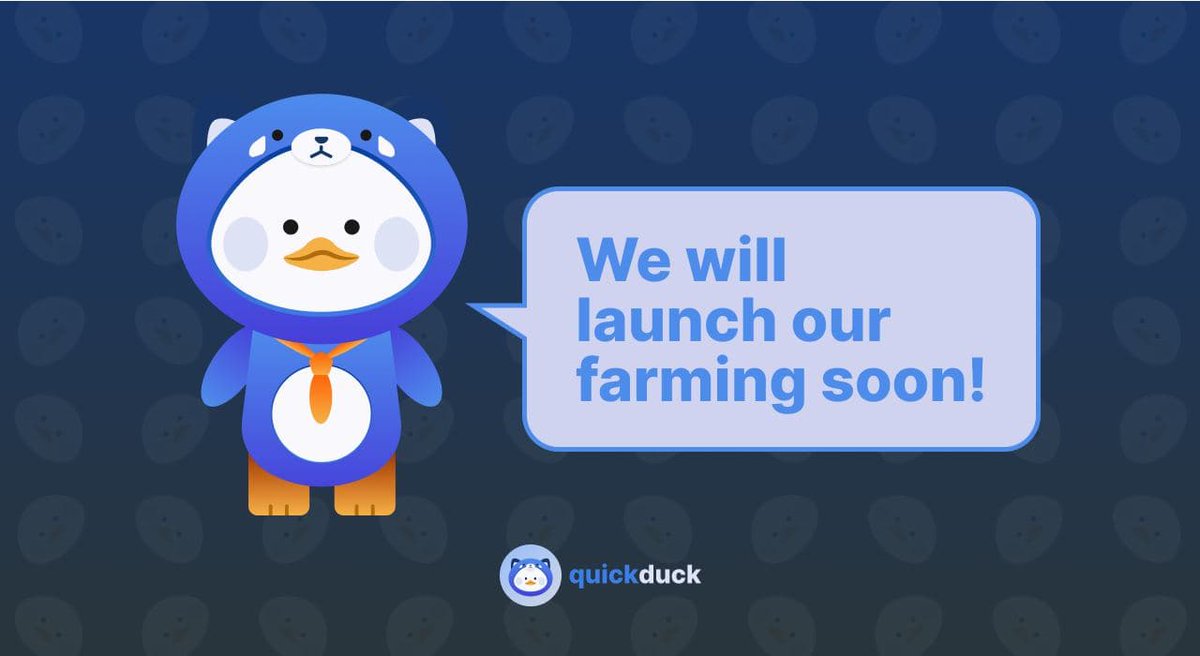 Aloha, farmers!
QuickDuck #YieldFarming Optimizer launches in several hours 🚀
For every $1 received as a reward in $QUICK, user will receive an additional $3 in $QUACK. For LP vault -10/1 in $QUACK🚀
Details here - finance.yahoo.com/news/meet-quic…

#defi #POLYGONNetwork #MaticNetwork