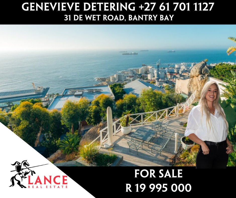 LanceProps's tweet photo. 📌 Sunday 16th May is Show Day

⏰ 15:00 - 17:00

✅ 31 De Wet Road, Bantry Bay - For Sale 
👉 Asking Price R 19 995 000
🤝 Genevieve Detering +27 61 701 1127

https://t.co/Cbqq8Vi1vR https://t.co/1i9i0uDzDi