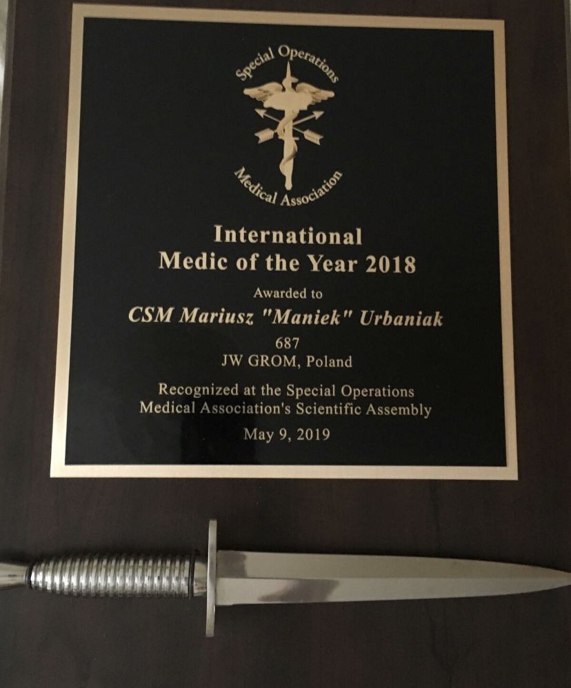 TacTrauma's tweet photo. We welcome Mariusz “Maniek” Urbaniak as faculty at #TacMini21 . @SpecOpsMedics International SOF Medic of the Year 2018. https://t.co/p8TJ3t2b2j