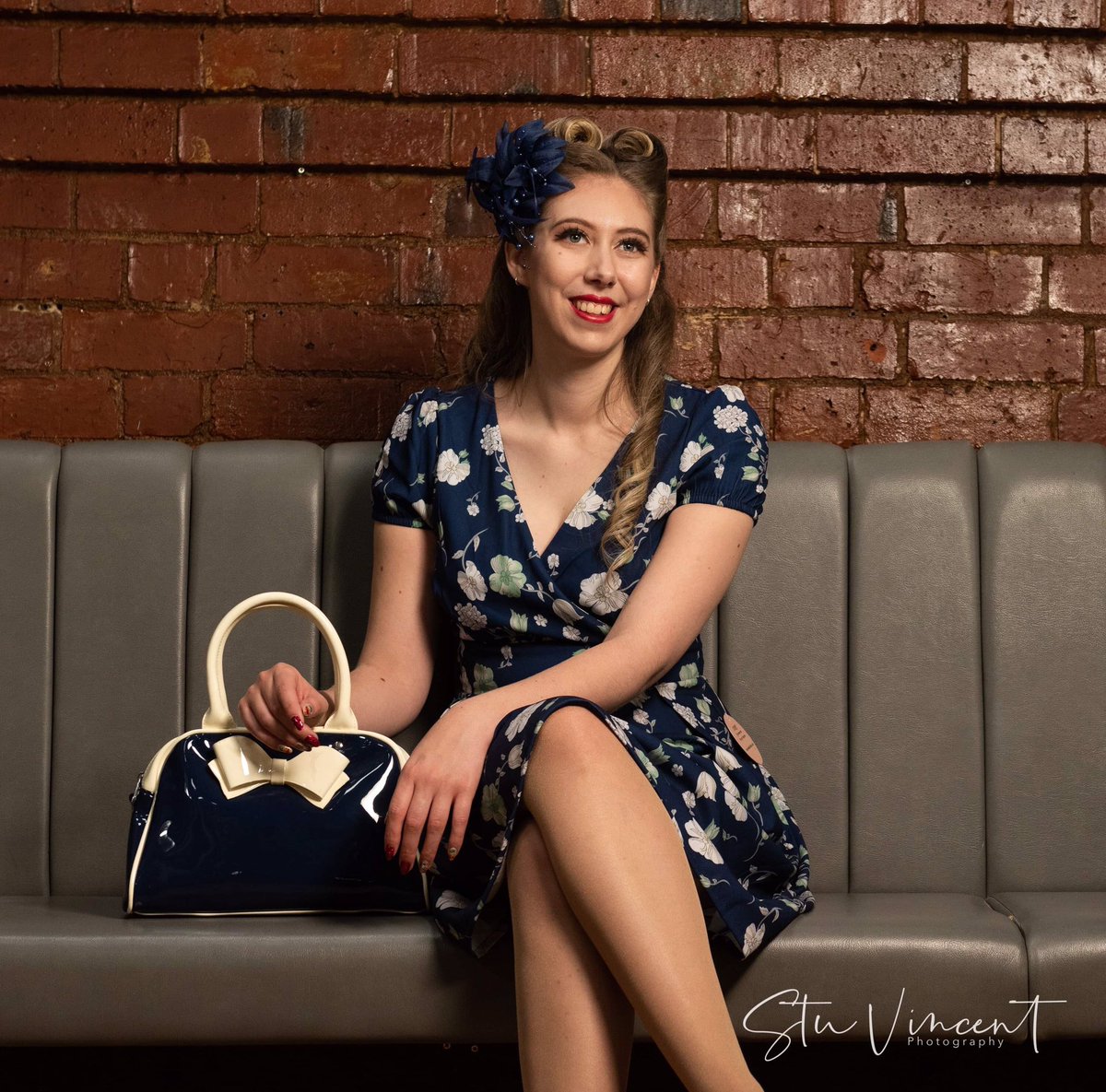 Here’s a peek of our first professional shot from yesterday’s photoshoot! 💙✨

Model - #abbie_fenn 
Photographer- @stuvincent 
HMUA - <a href="/Powderpuff_Room/">The Powderpuff Room</a> 
Venue - <a href="/NuovoNorthants/">Nuovo Northampton</a> 

#vintage #vintagefashion #40sfashion #1940s #teadress #photoshoot #lovebohemianfinds #northampton