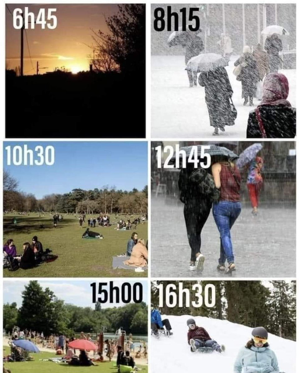 Florian13640's tweet photo. #humour Nos journées en ce moment 🥵🥶☀️⛈❄ https://t.co/f2hu0D8fq5