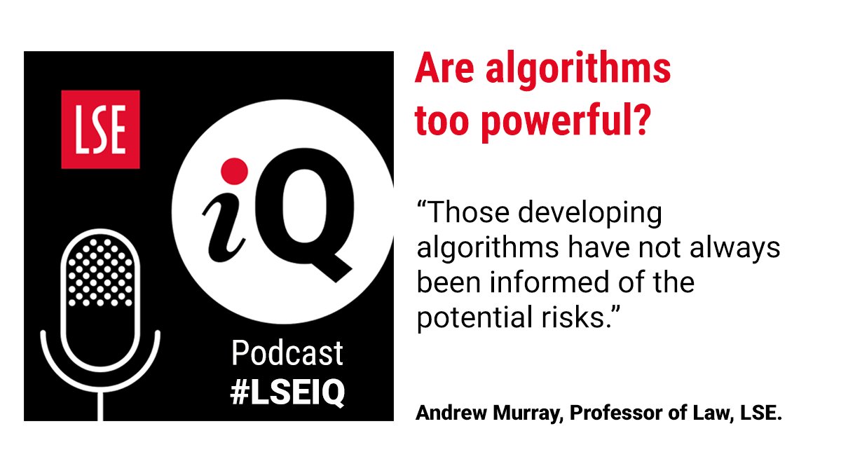 In the age of the #algorithm why is it crucial for data scientists to work with social scientists? Listen to the latest episode of #LSEiQ and find out more. #AI Apple: apple.co/3bbY6YF Spotify: spoti.fi/3eXOHFe Soundcloud: bit.ly/2R565j8