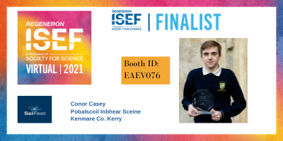 SciFest4STEM's tweet image. Register for Regeneron ISEF2021 at societyforscience.org/isef/ and visit Conor Casey&apos;s project booth EAEV076-Using AI to Improve Weather Prediction projectboard.world/isef/project/e… #makeprojects #RegeneronISEF @Society4Science @scienceirel @IrishSciTeach @siliconrepublic @PSceine @conorcaseyc