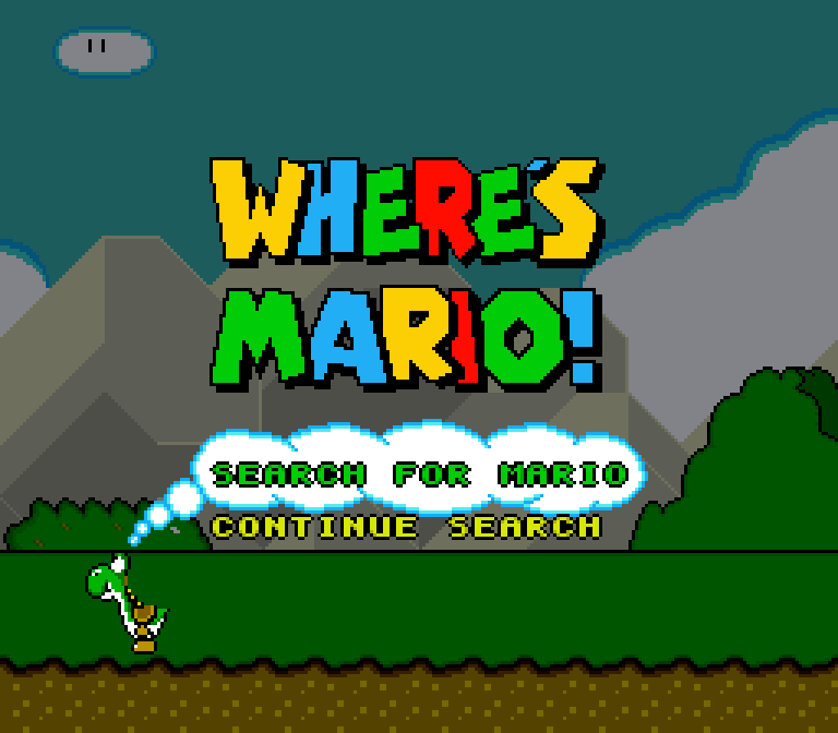AwesomeVGFact's tweet photo. While Nintendo was developing the SNES port of Mario is Missing!, they were considering renaming the game to "Where's Mario!" to make people think it was a new game. They reverted this change as to avoid legal trouble. https://t.co/HgNgO52Wwe