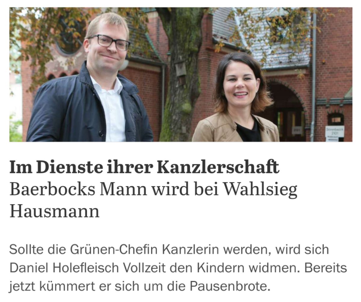 Pausenbrote...wow, weiß er etwa auch wo der Dosenöffner liegt? Heißt das, die 50er Jahre sind endlich vorbei?