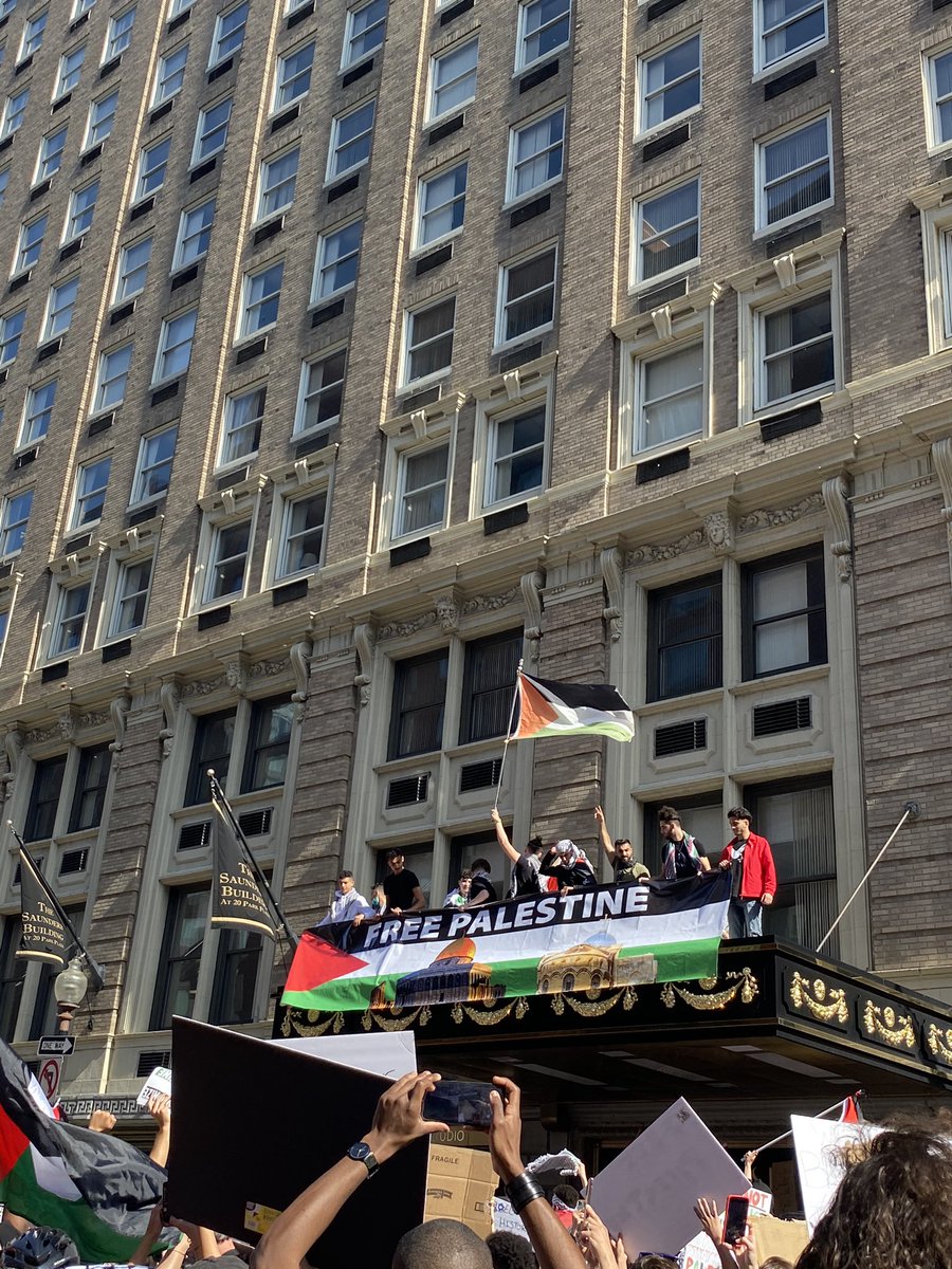 More photos from yesterday‘s protest. #FreePalestine #BDS